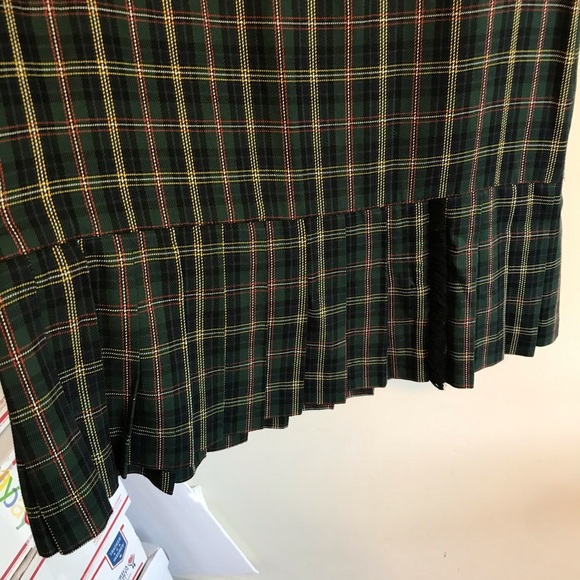 Donna Ricco Vintage Green Plaid Long Sleeve Dress - Picture 5 of 8